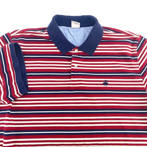 Brooks Brothers Other - Brooks Brothers Performance Polo Shirt Red White Blue Stripe Original Fit XL